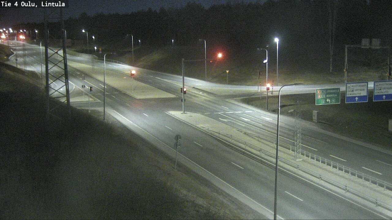Weather Camera Image Road 4 Oulu, Lintula, Oulu, Pohjois-Pohjanmaa