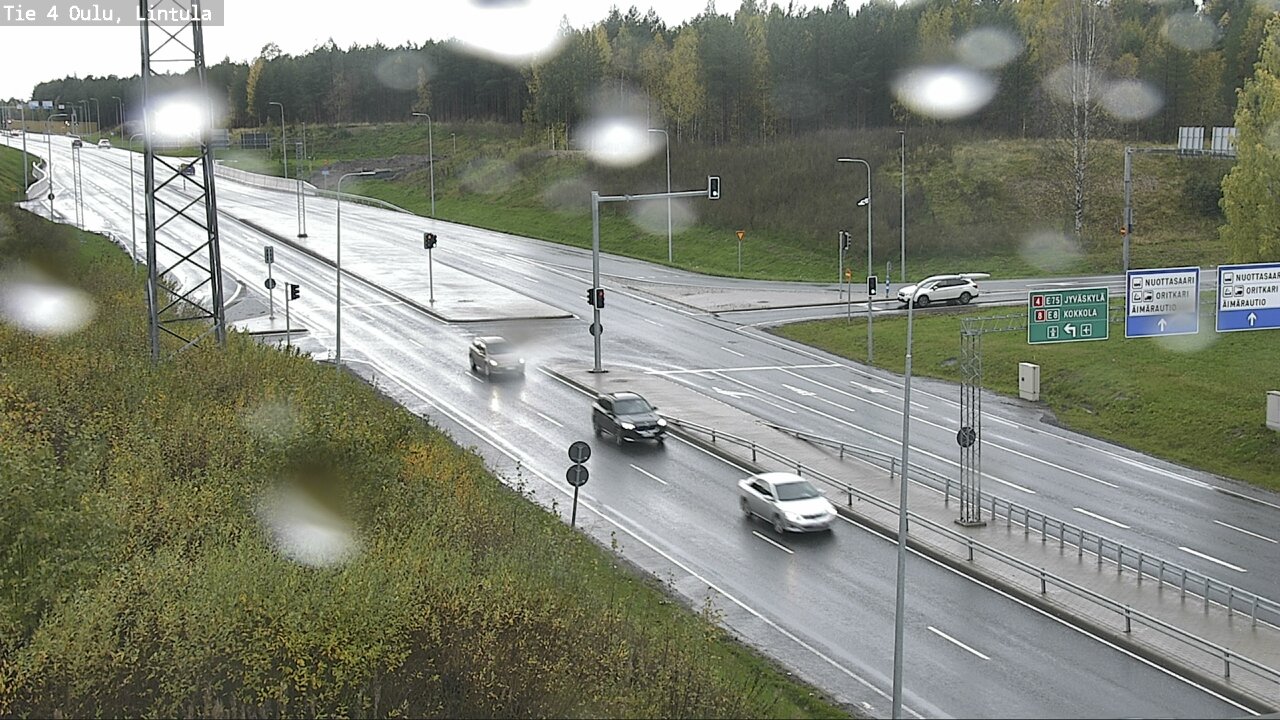 Weather Camera Image Väg 4 Uleåborg, Lintula, Oulu, Pohjois-Pohjanmaa