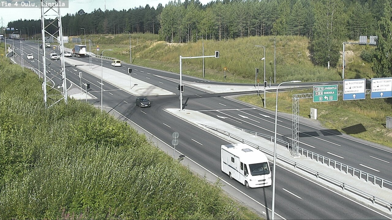 Weather Camera Image Road 4 Oulu, Lintula, Oulu, Pohjois-Pohjanmaa