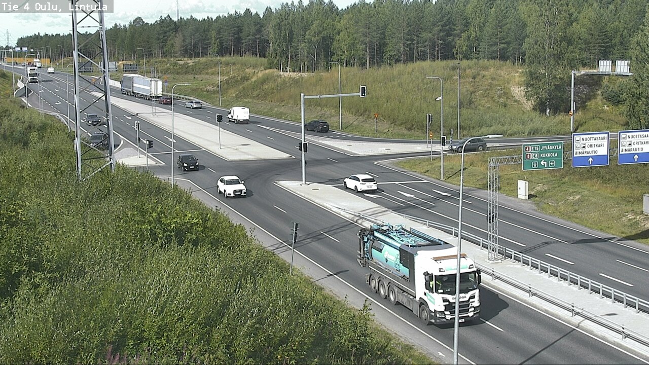 Weather Camera Image Road 4 Oulu, Lintula, Oulu, Pohjois-Pohjanmaa