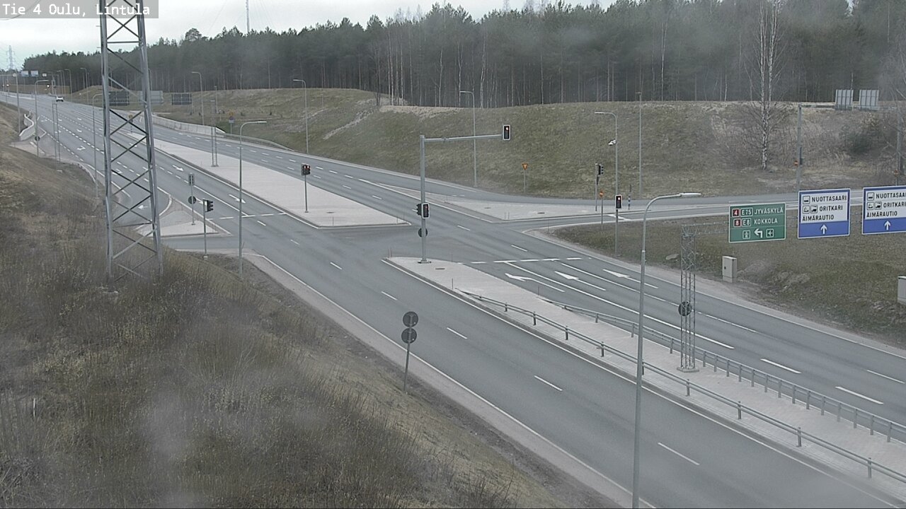 Weather Camera Image Road 4 Oulu, Lintula, Oulu, Pohjois-Pohjanmaa