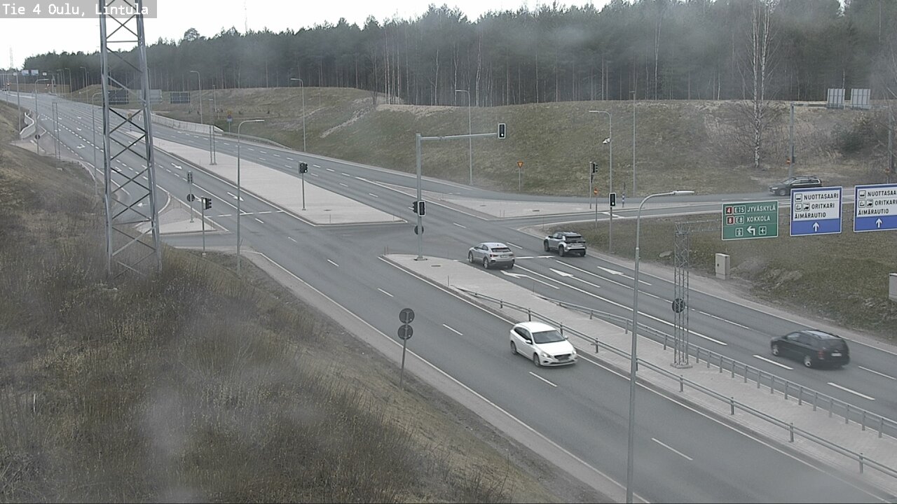 Weather Camera Image Road 4 Oulu, Lintula, Oulu, Pohjois-Pohjanmaa