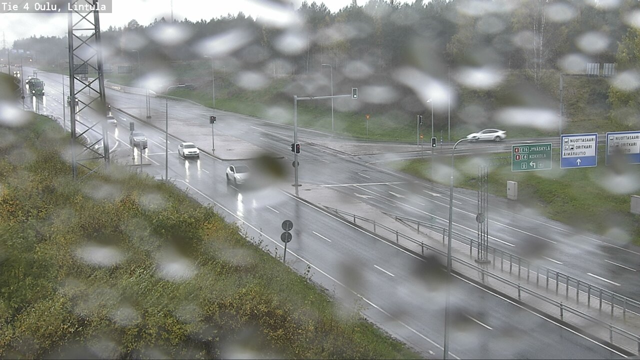 Weather Camera Image Väg 4 Uleåborg, Lintula, Oulu, Pohjois-Pohjanmaa