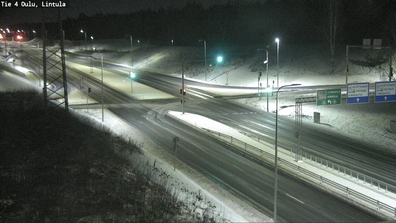 Weather Camera Image Väg 4 Uleåborg, Lintula, Oulu, Pohjois-Pohjanmaa