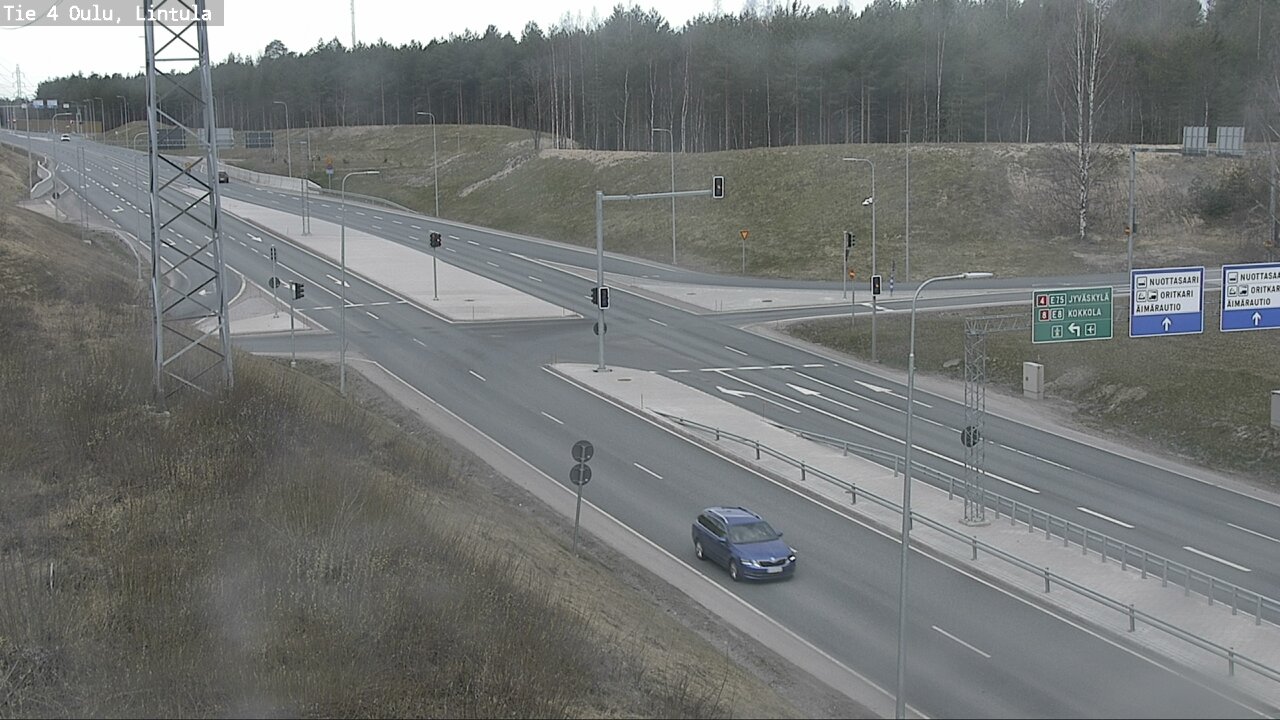 Weather Camera Image Road 4 Oulu, Lintula, Oulu, Pohjois-Pohjanmaa