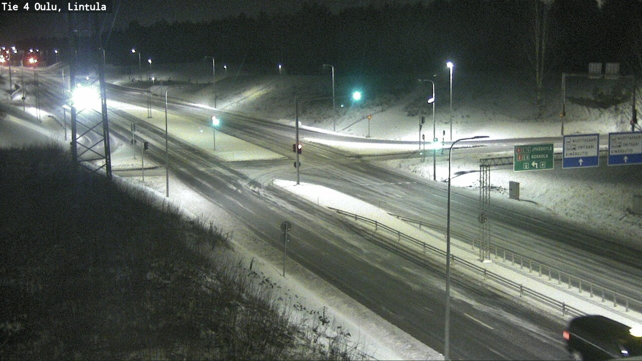Weather Camera Image Väg 4 Uleåborg, Lintula, Oulu, Pohjois-Pohjanmaa
