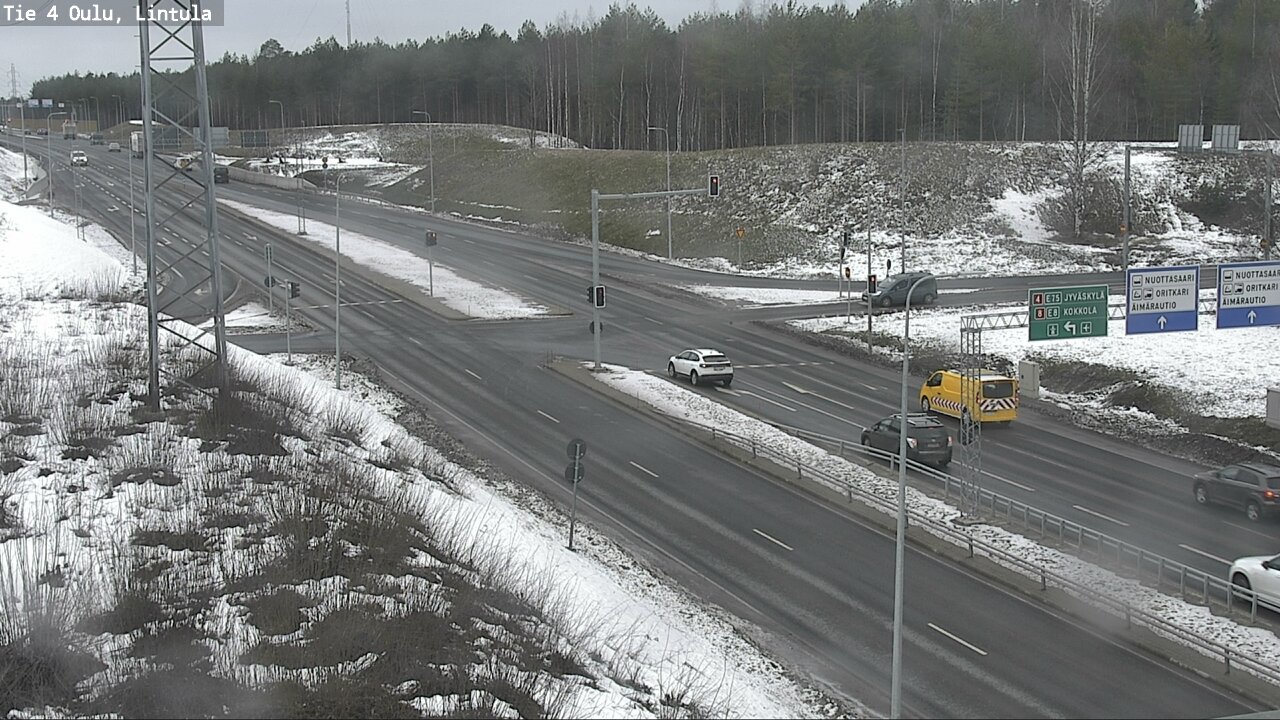 Weather Camera Image Road 4 Oulu, Lintula, Oulu, Pohjois-Pohjanmaa
