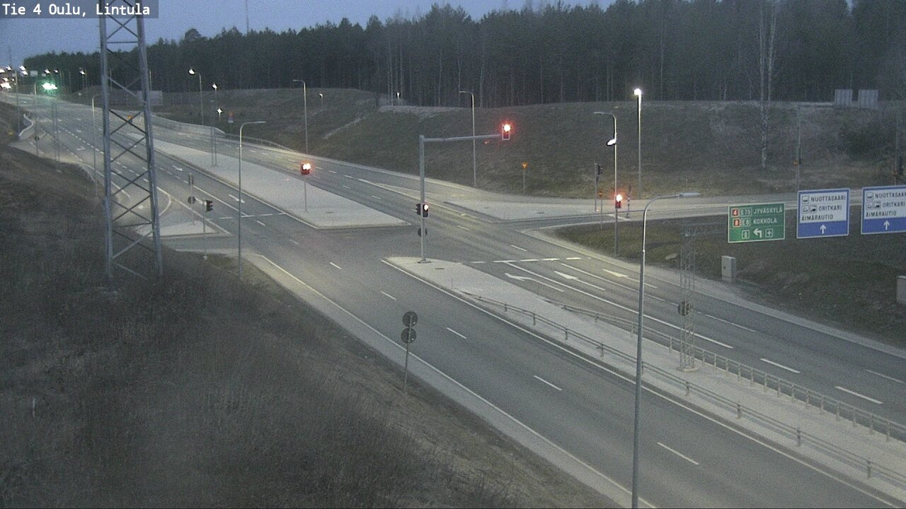 Weather Camera Image Road 4 Oulu, Lintula, Oulu, Pohjois-Pohjanmaa