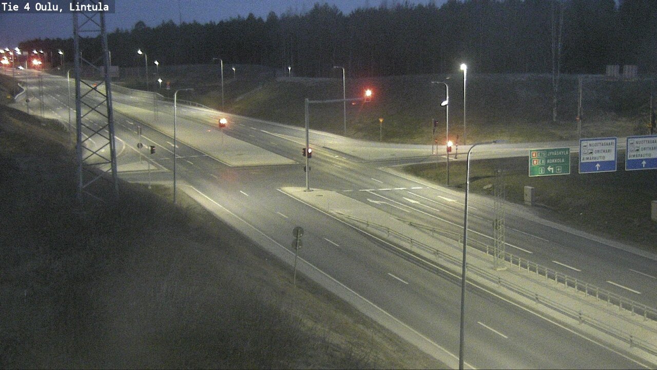 Weather Camera Image Road 4 Oulu, Lintula, Oulu, Pohjois-Pohjanmaa