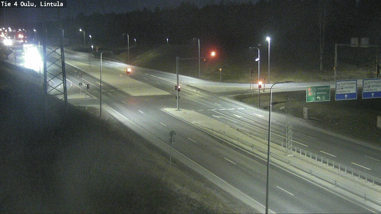 Weather Camera Image Road 4 Oulu, Lintula, Oulu, Pohjois-Pohjanmaa