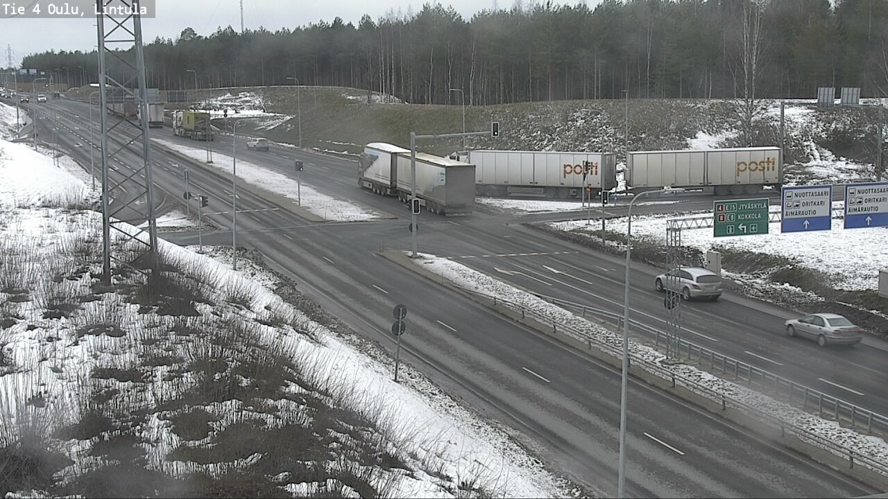 Weather Camera Image Road 4 Oulu, Lintula, Oulu, Pohjois-Pohjanmaa