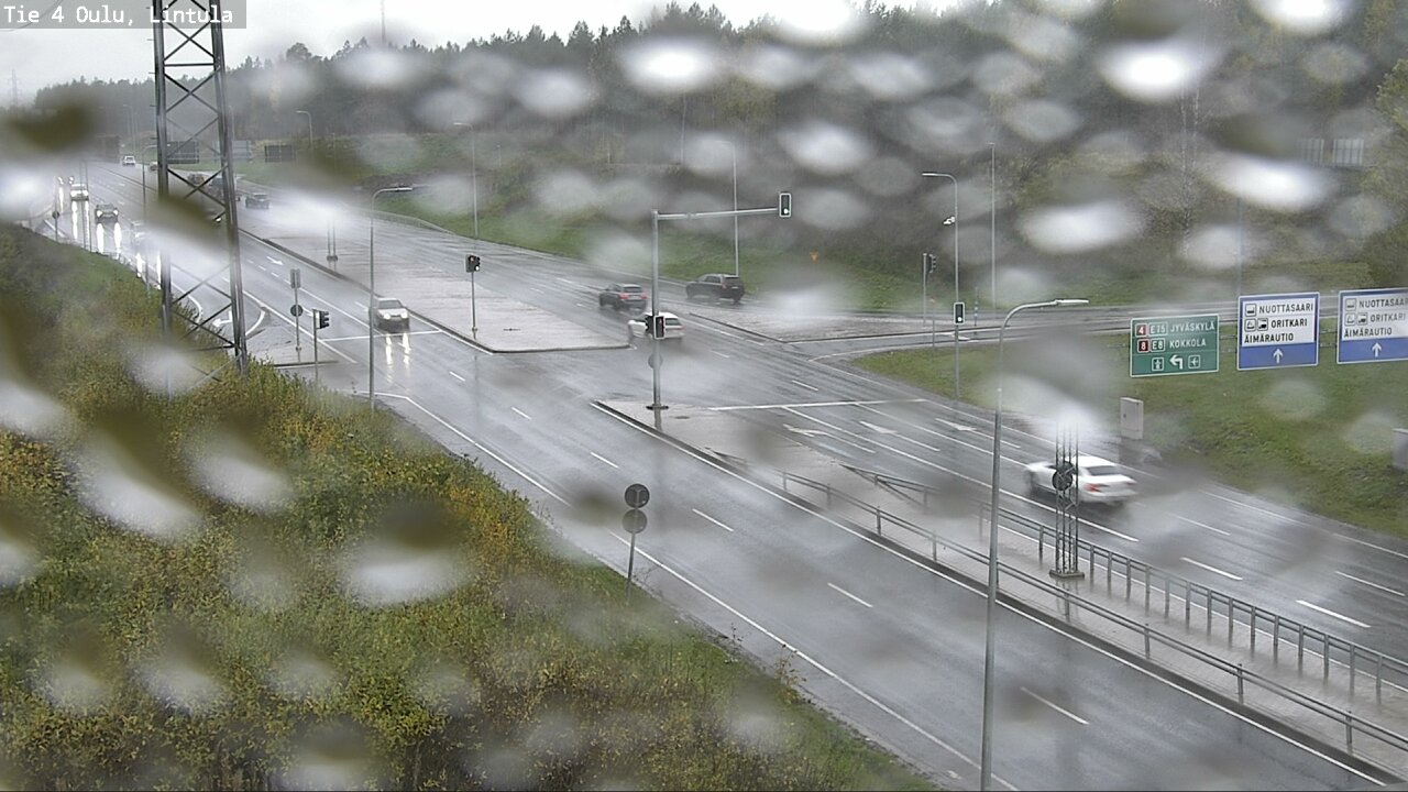 Weather Camera Image Väg 4 Uleåborg, Lintula, Oulu, Pohjois-Pohjanmaa
