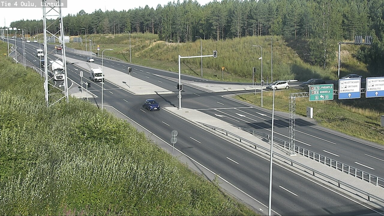 Weather Camera Image Road 4 Oulu, Lintula, Oulu, Pohjois-Pohjanmaa