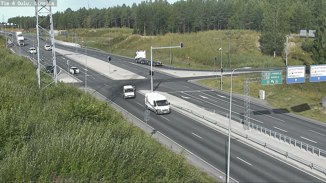 Weather Camera Image Road 4 Oulu, Lintula, Oulu, Pohjois-Pohjanmaa