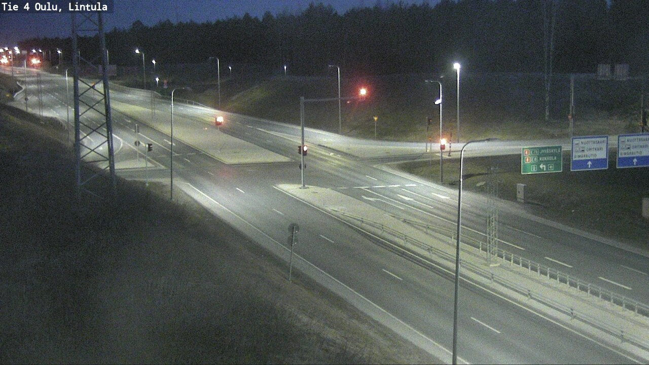 Weather Camera Image Road 4 Oulu, Lintula, Oulu, Pohjois-Pohjanmaa