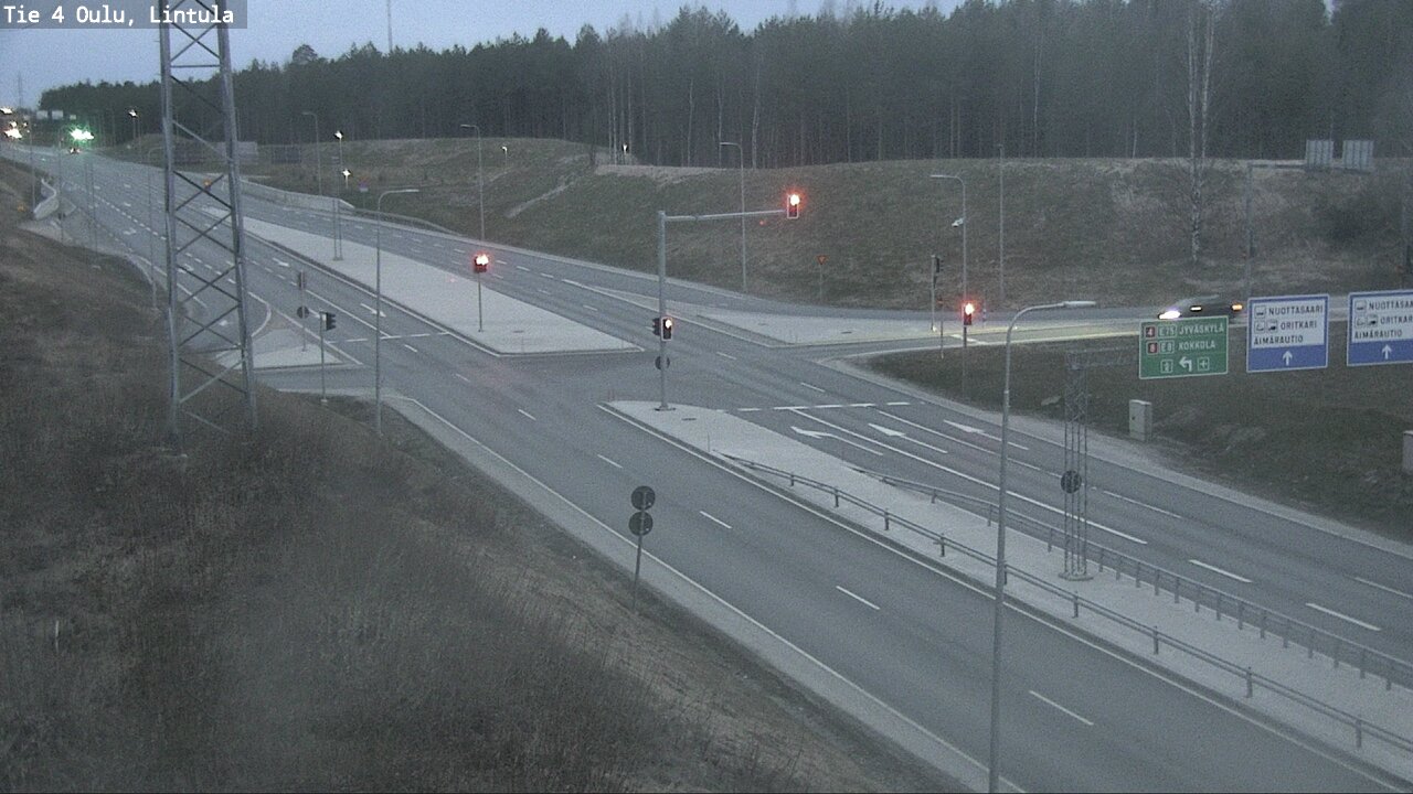 Weather Camera Image Road 4 Oulu, Lintula, Oulu, Pohjois-Pohjanmaa