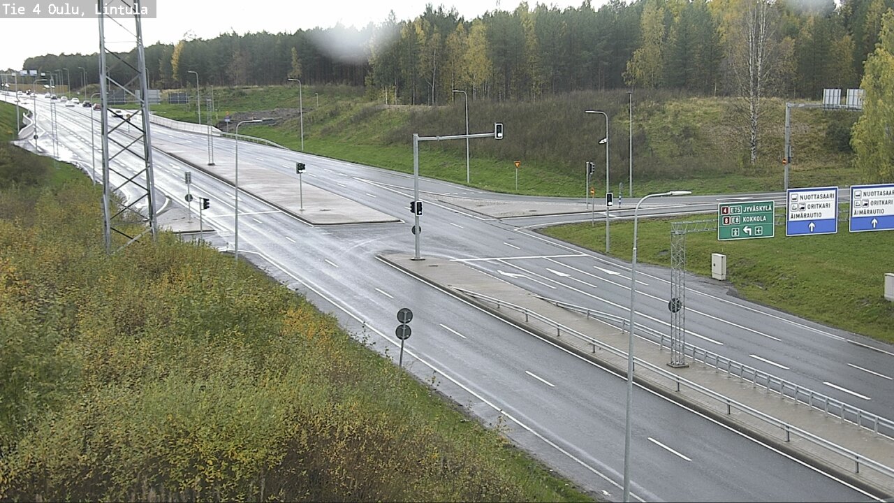 Weather Camera Image Väg 4 Uleåborg, Lintula, Oulu, Pohjois-Pohjanmaa