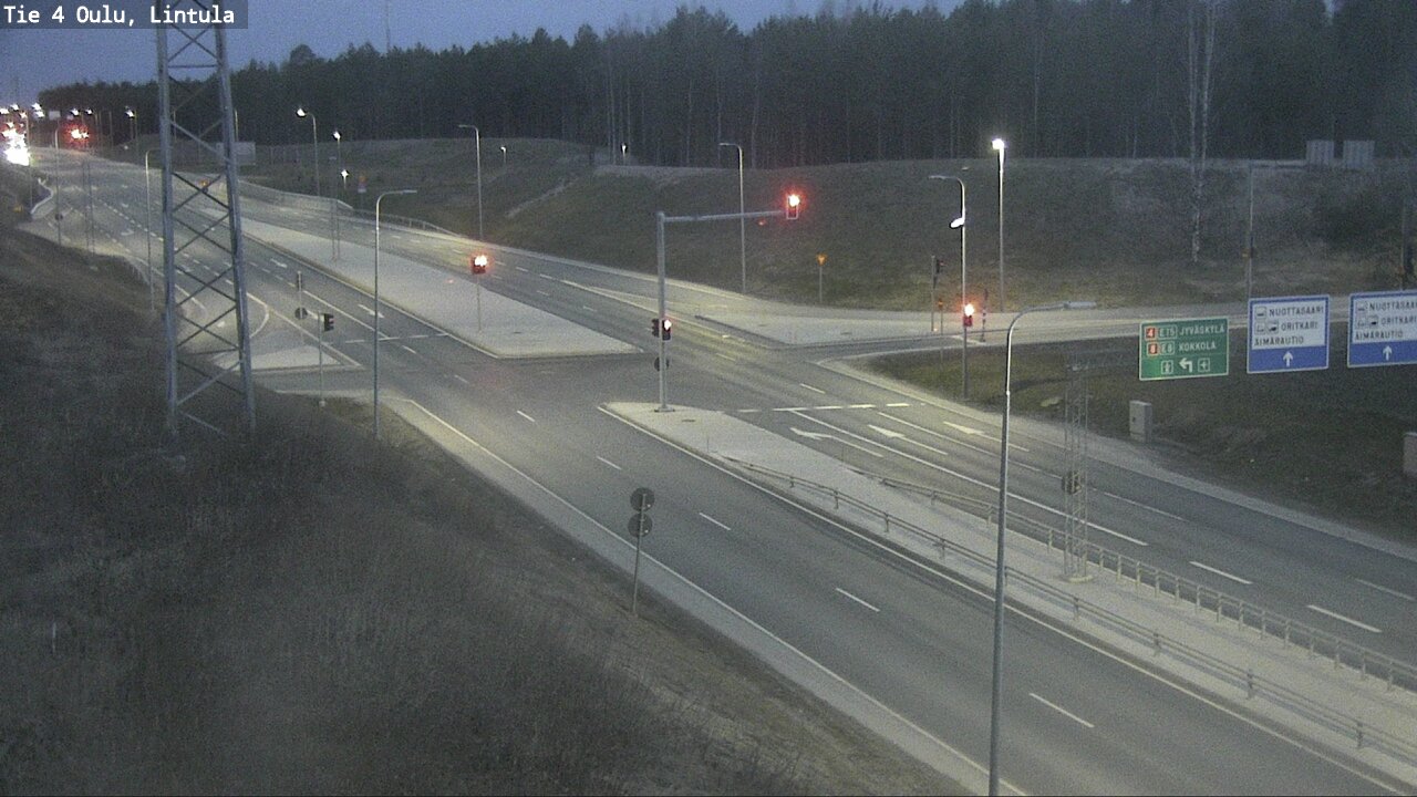 Weather Camera Image Road 4 Oulu, Lintula, Oulu, Pohjois-Pohjanmaa