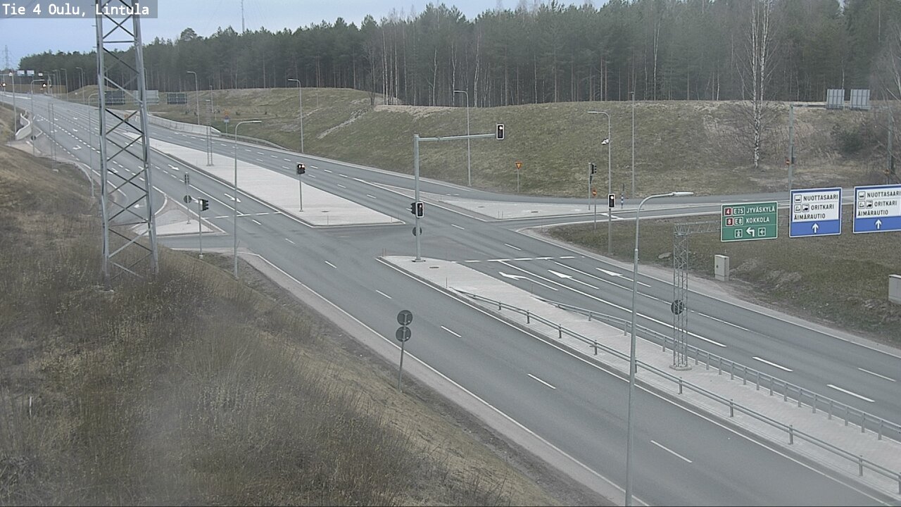Weather Camera Image Road 4 Oulu, Lintula, Oulu, Pohjois-Pohjanmaa