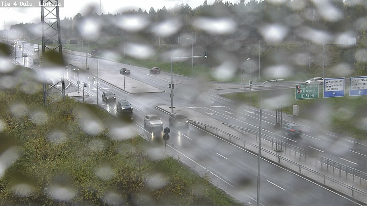 Weather Camera Image Väg 4 Uleåborg, Lintula, Oulu, Pohjois-Pohjanmaa