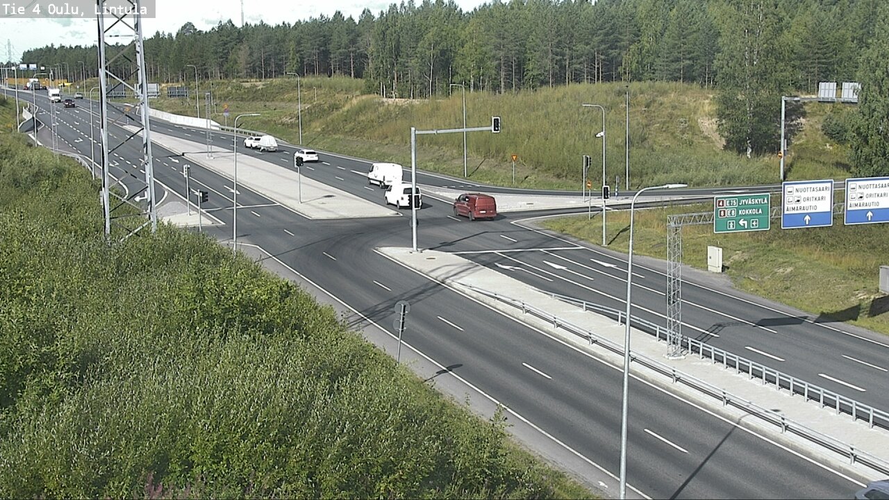 Weather Camera Image Road 4 Oulu, Lintula, Oulu, Pohjois-Pohjanmaa