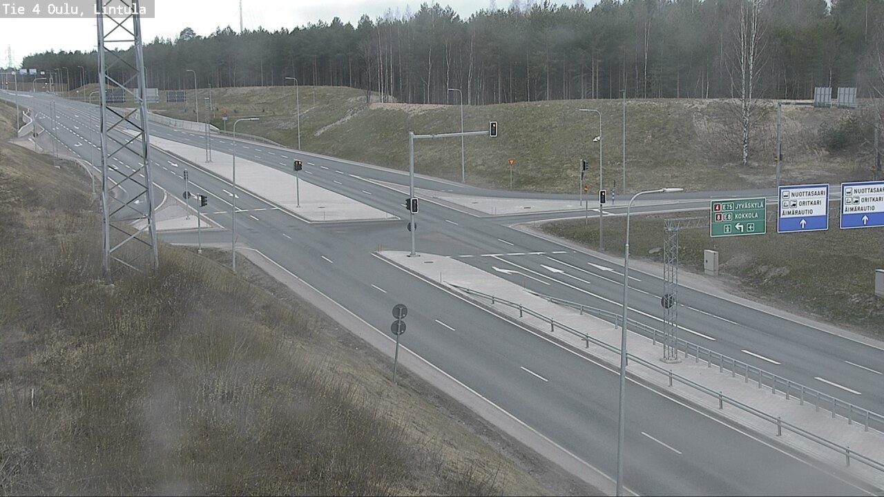 Weather Camera Image Road 4 Oulu, Lintula, Oulu, Pohjois-Pohjanmaa