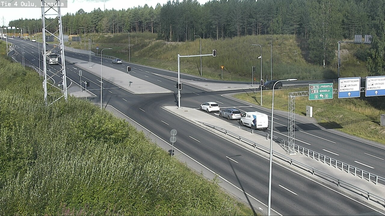 Weather Camera Image Road 4 Oulu, Lintula, Oulu, Pohjois-Pohjanmaa
