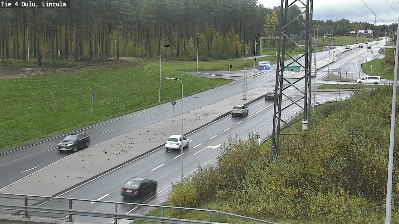 Weather Camera Image Road 4 Oulu, Lintula, Oulu, Pohjois-Pohjanmaa