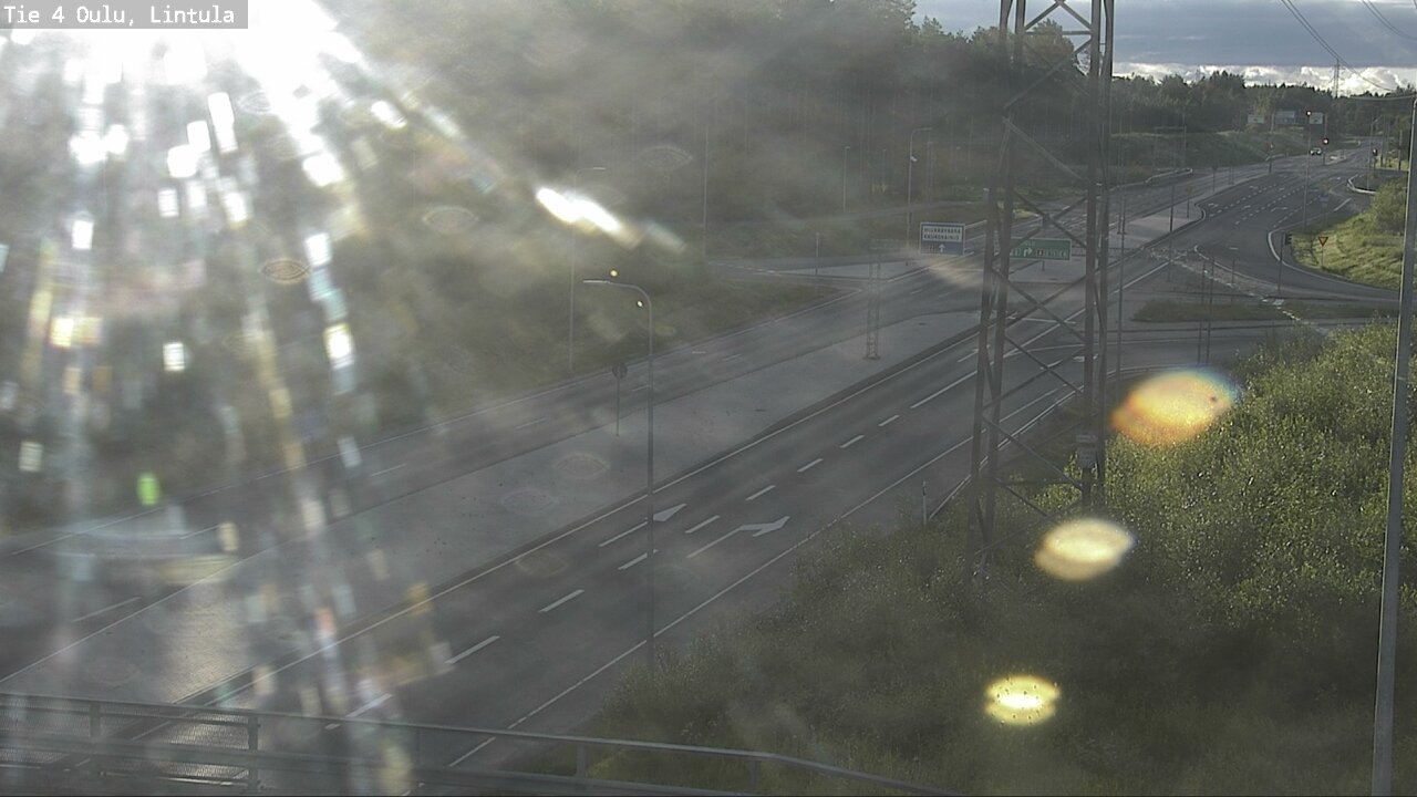 Weather Camera Image Väg 4 Uleåborg, Lintula, Oulu, Pohjois-Pohjanmaa