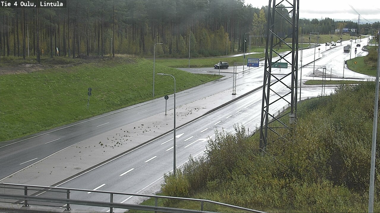 Weather Camera Image Road 4 Oulu, Lintula, Oulu, Pohjois-Pohjanmaa