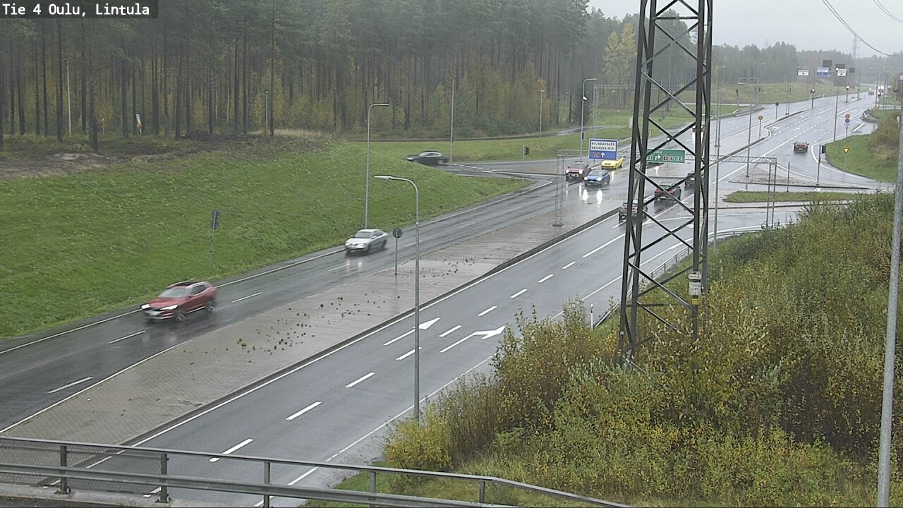 Weather Camera Image Road 4 Oulu, Lintula, Oulu, Pohjois-Pohjanmaa