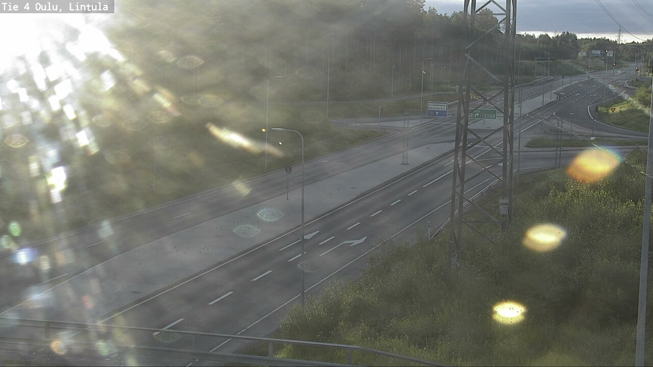 Weather Camera Image Väg 4 Uleåborg, Lintula, Oulu, Pohjois-Pohjanmaa