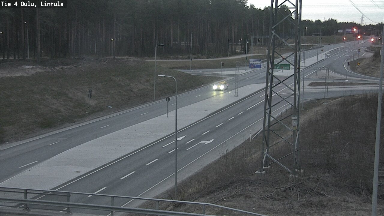 Weather Camera Image Road 4 Oulu, Lintula, Oulu, Pohjois-Pohjanmaa