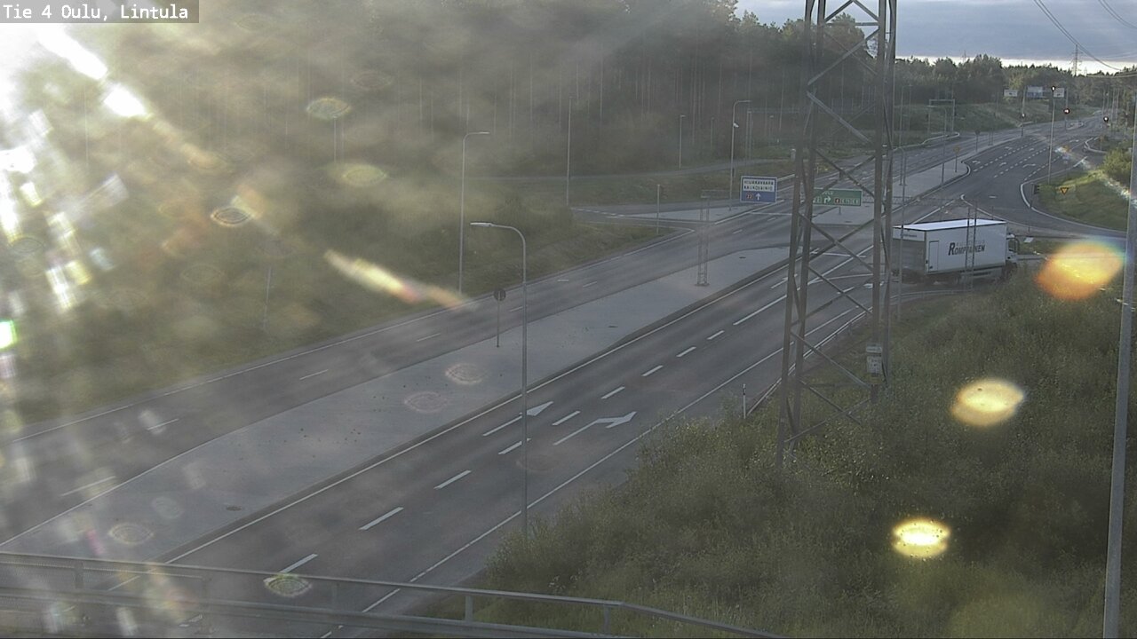 Weather Camera Image Väg 4 Uleåborg, Lintula, Oulu, Pohjois-Pohjanmaa