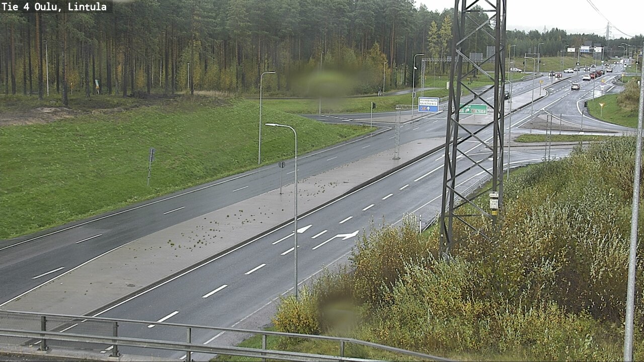 Weather Camera Image Väg 4 Uleåborg, Lintula, Oulu, Pohjois-Pohjanmaa
