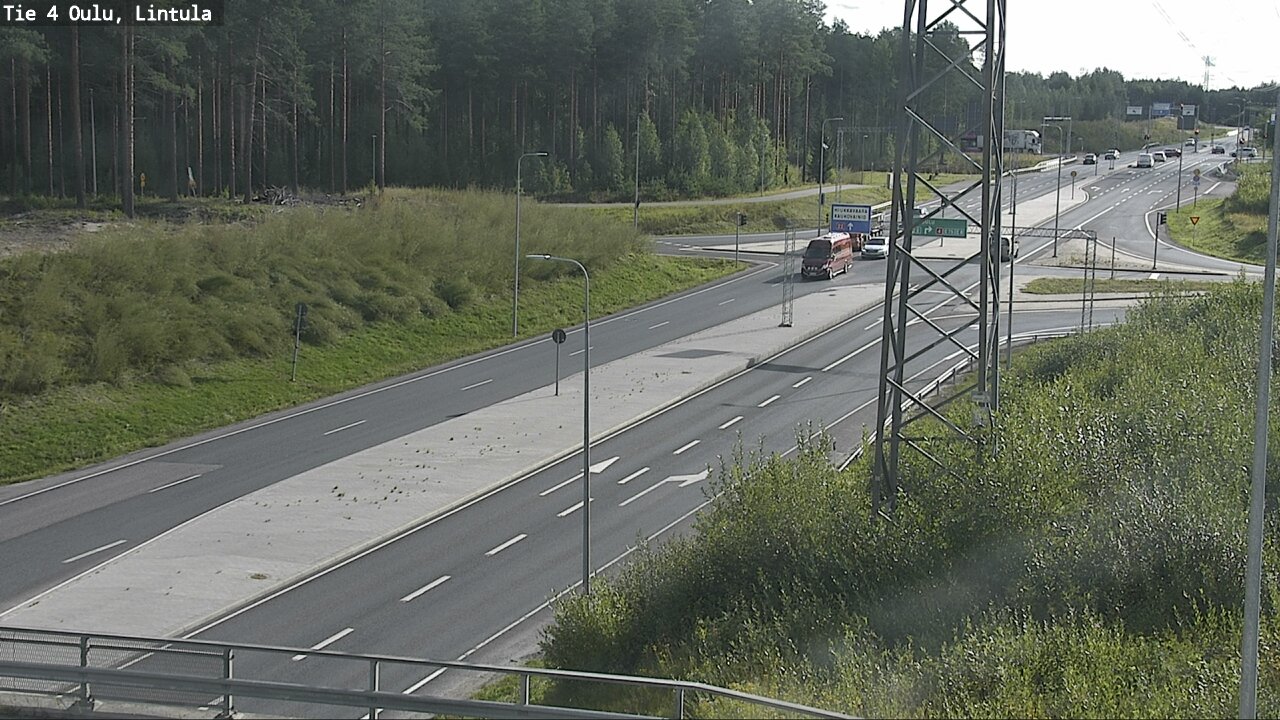 Weather Camera Image Väg 4 Uleåborg, Lintula, Oulu, Pohjois-Pohjanmaa