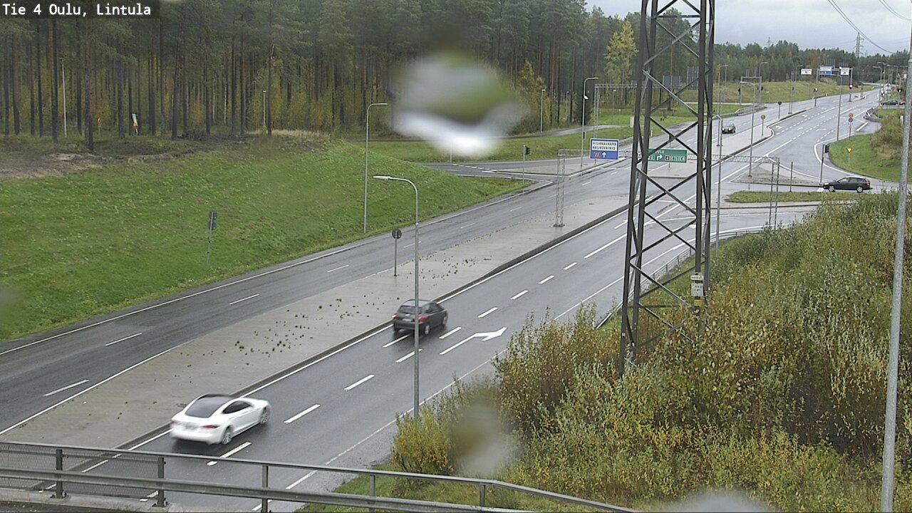 Weather Camera Image Väg 4 Uleåborg, Lintula, Oulu, Pohjois-Pohjanmaa