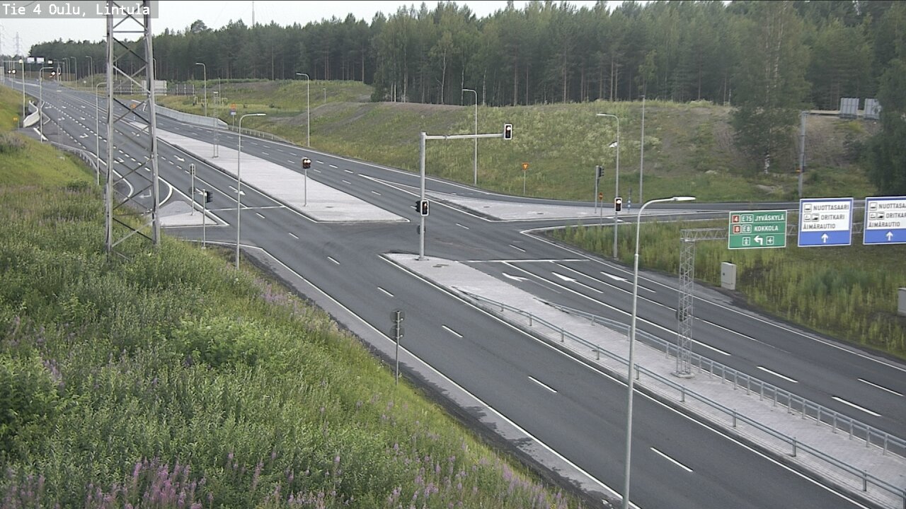 Weather Camera Image Väg 4 Uleåborg, Lintula, Oulu, Pohjois-Pohjanmaa