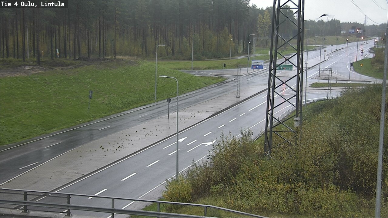 Weather Camera Image Road 4 Oulu, Lintula, Oulu, Pohjois-Pohjanmaa