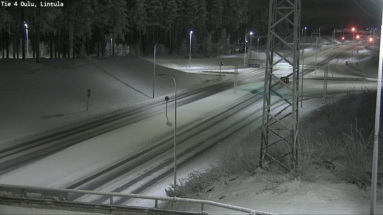 Weather Camera Image Road 4 Oulu, Lintula, Oulu, Pohjois-Pohjanmaa