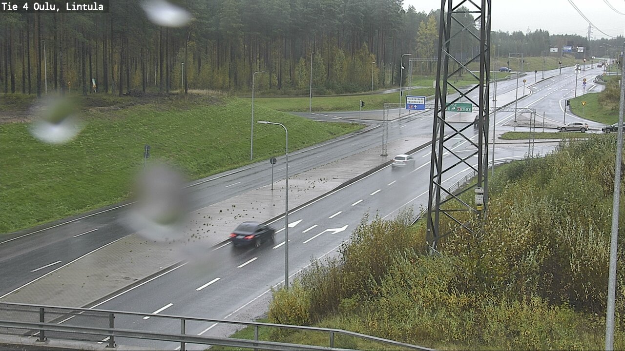 Weather Camera Image Väg 4 Uleåborg, Lintula, Oulu, Pohjois-Pohjanmaa