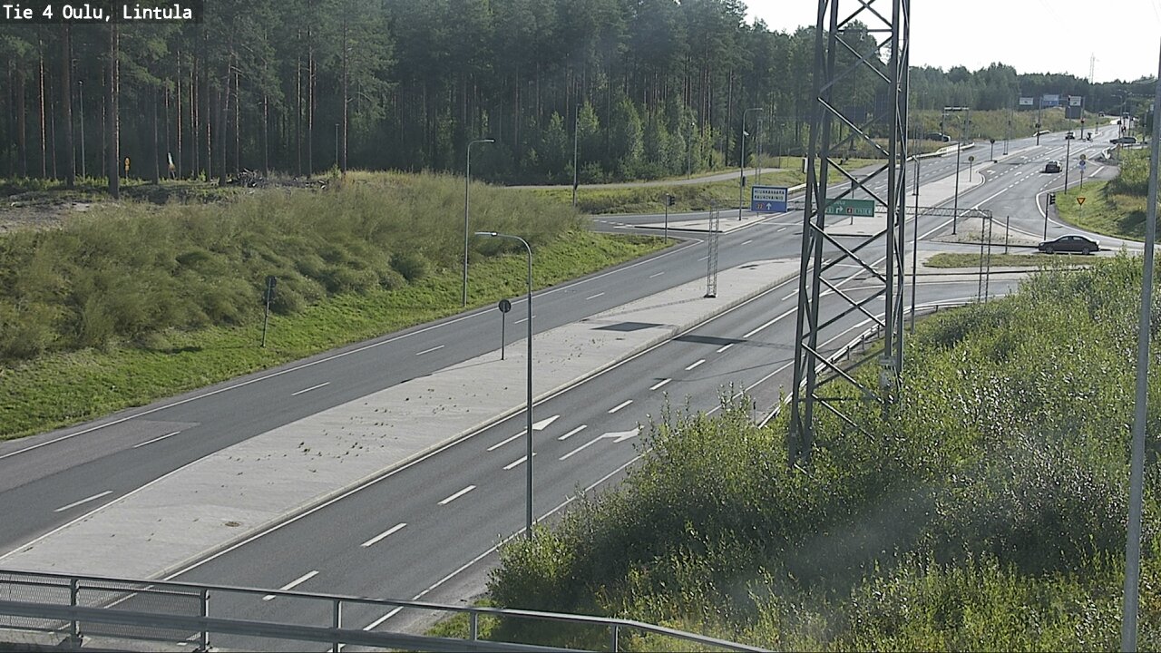 Weather Camera Image Väg 4 Uleåborg, Lintula, Oulu, Pohjois-Pohjanmaa