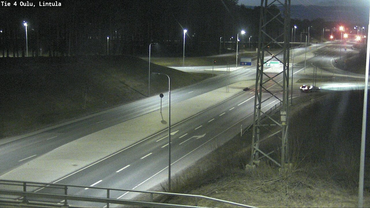 Weather Camera Image Road 4 Oulu, Lintula, Oulu, Pohjois-Pohjanmaa