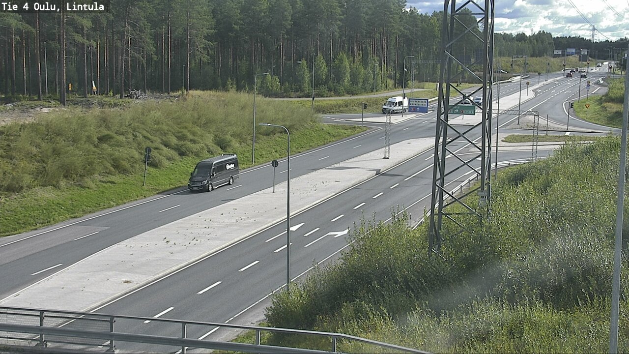 Weather Camera Image Väg 4 Uleåborg, Lintula, Oulu, Pohjois-Pohjanmaa