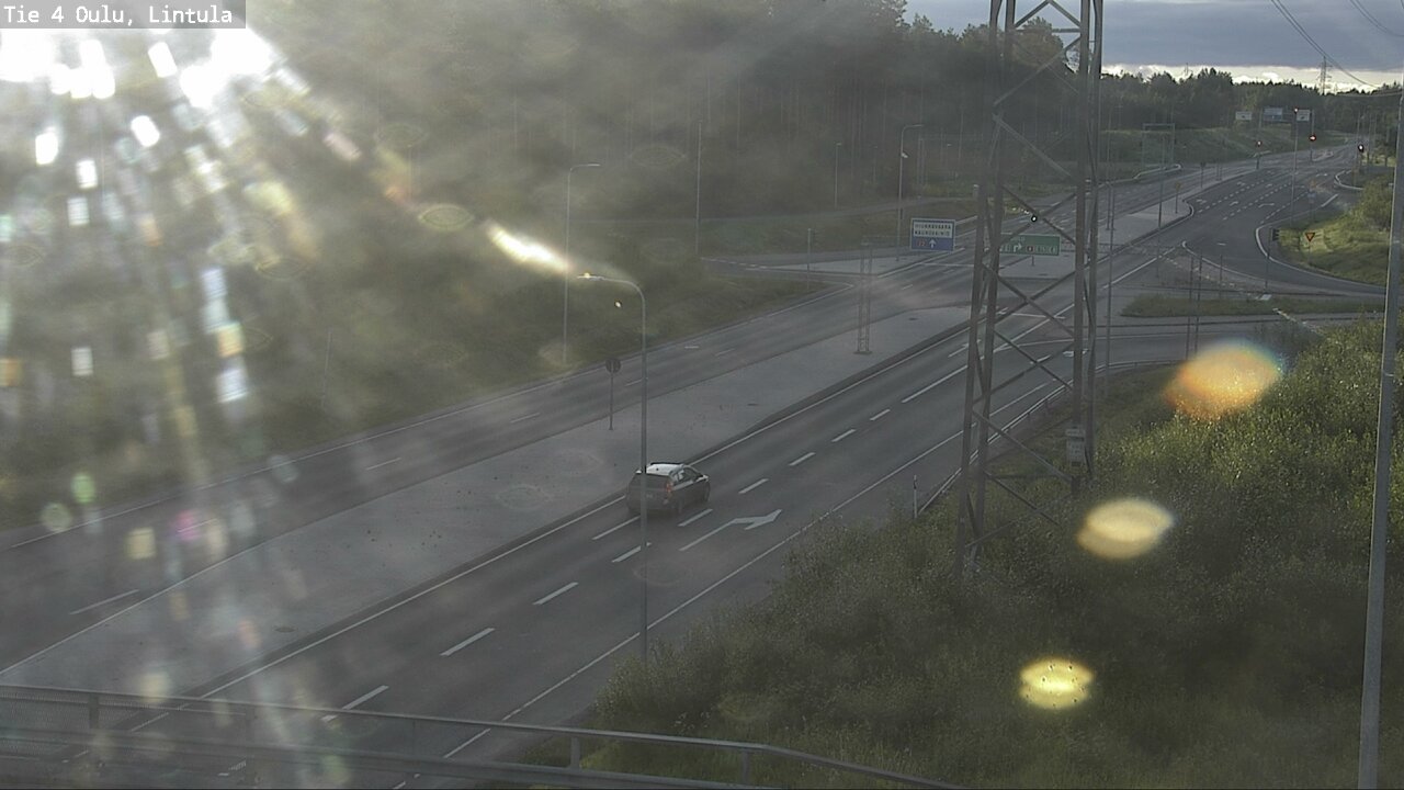 Weather Camera Image Väg 4 Uleåborg, Lintula, Oulu, Pohjois-Pohjanmaa