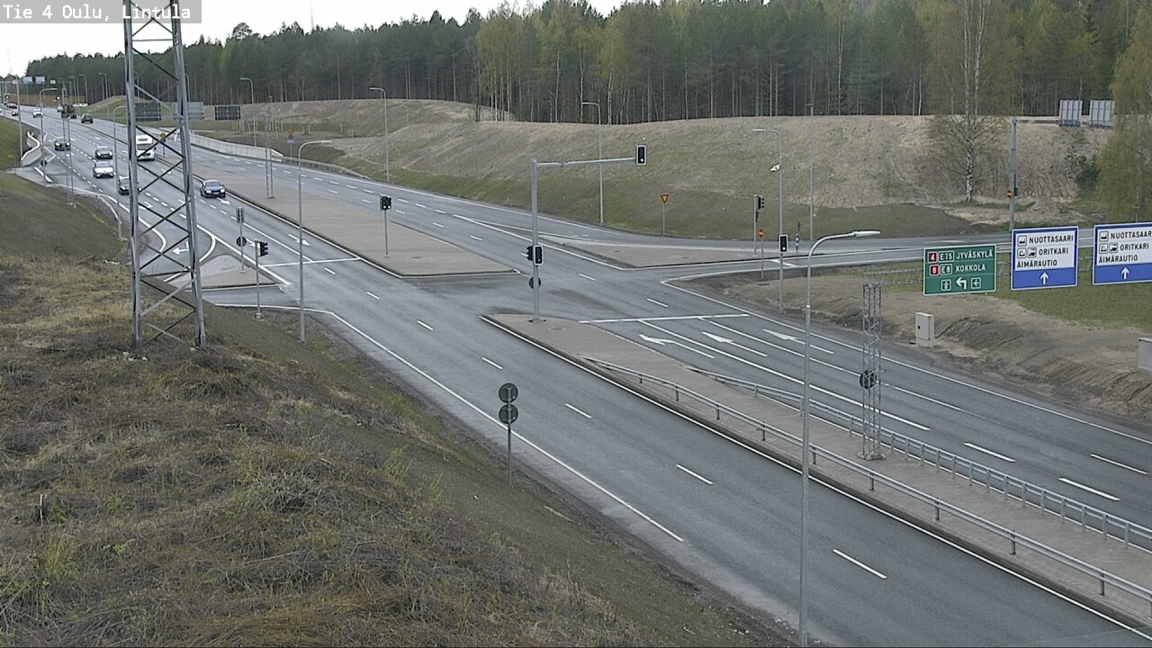 Weather Camera Image Väg 4 Uleåborg, Lintula, Oulu, Pohjois-Pohjanmaa