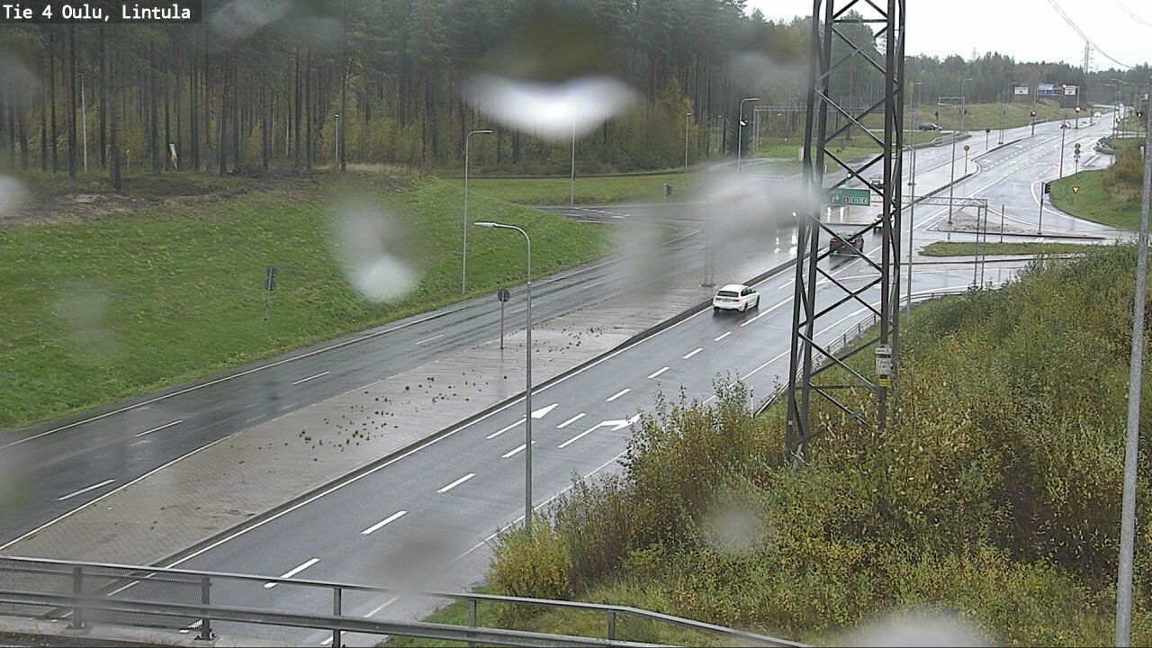 Weather Camera Image Väg 4 Uleåborg, Lintula, Oulu, Pohjois-Pohjanmaa