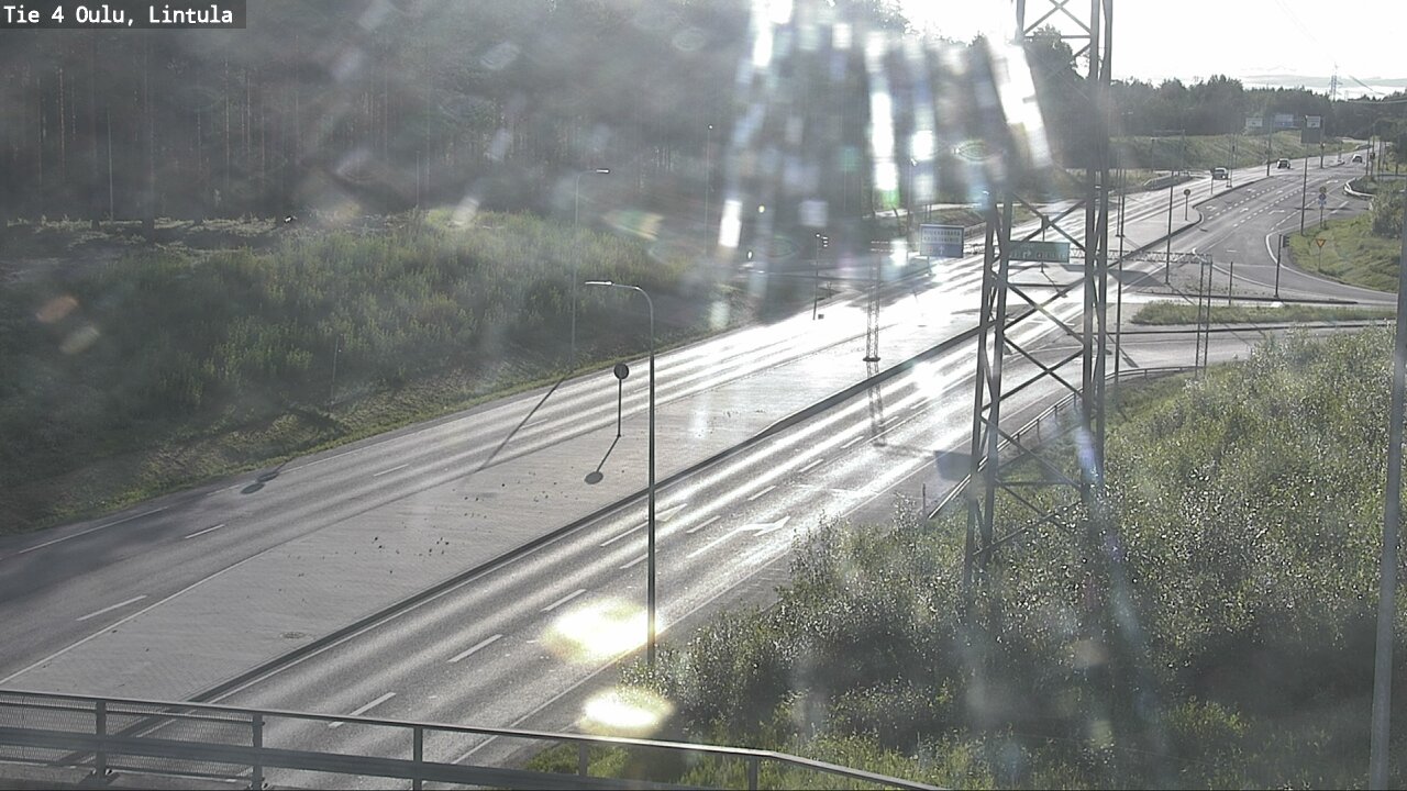 Weather Camera Image Väg 4 Uleåborg, Lintula, Oulu, Pohjois-Pohjanmaa