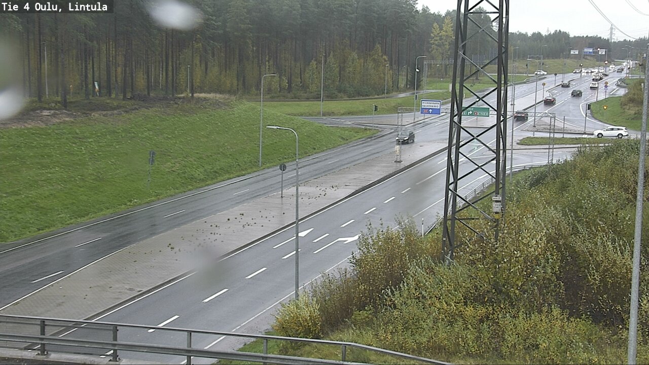 Weather Camera Image Väg 4 Uleåborg, Lintula, Oulu, Pohjois-Pohjanmaa