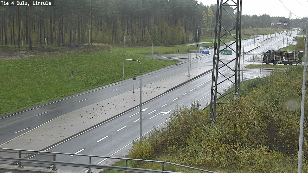 Weather Camera Image Road 4 Oulu, Lintula, Oulu, Pohjois-Pohjanmaa